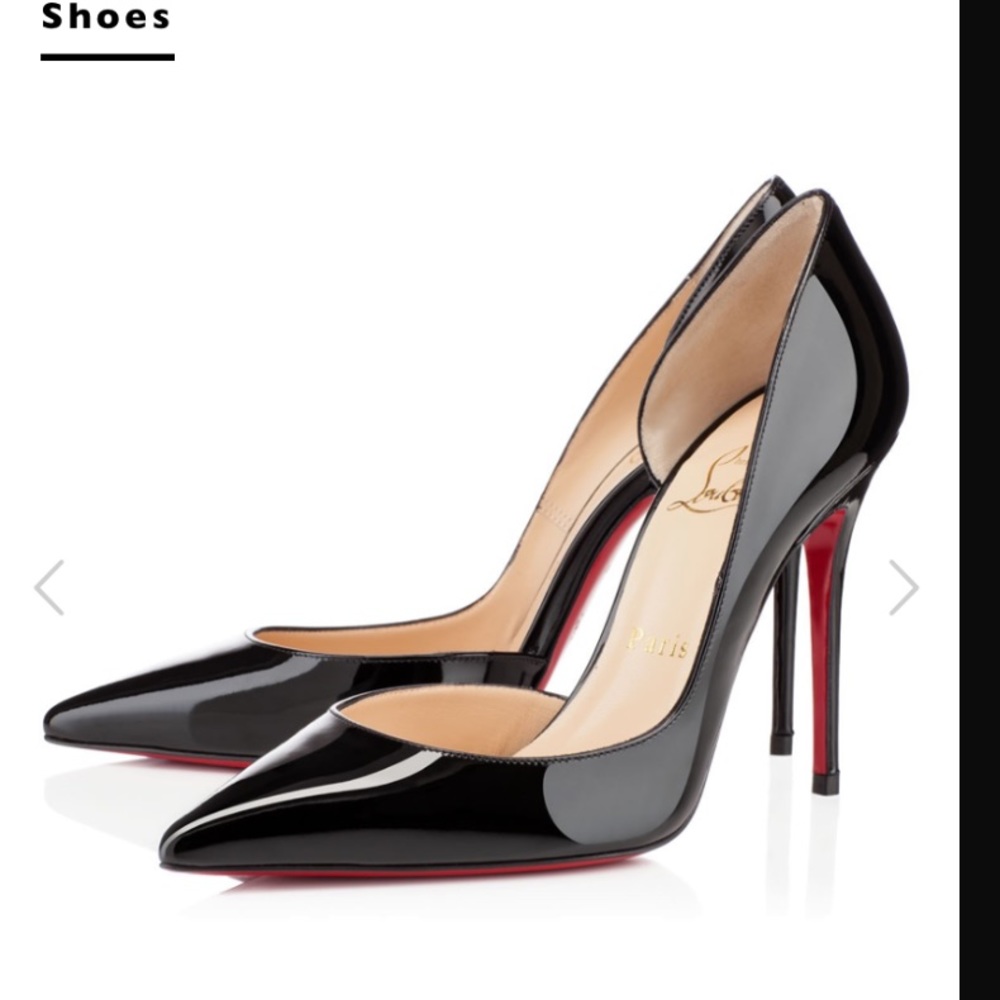 Christian Louboutin IRiza 100 Patent black S40